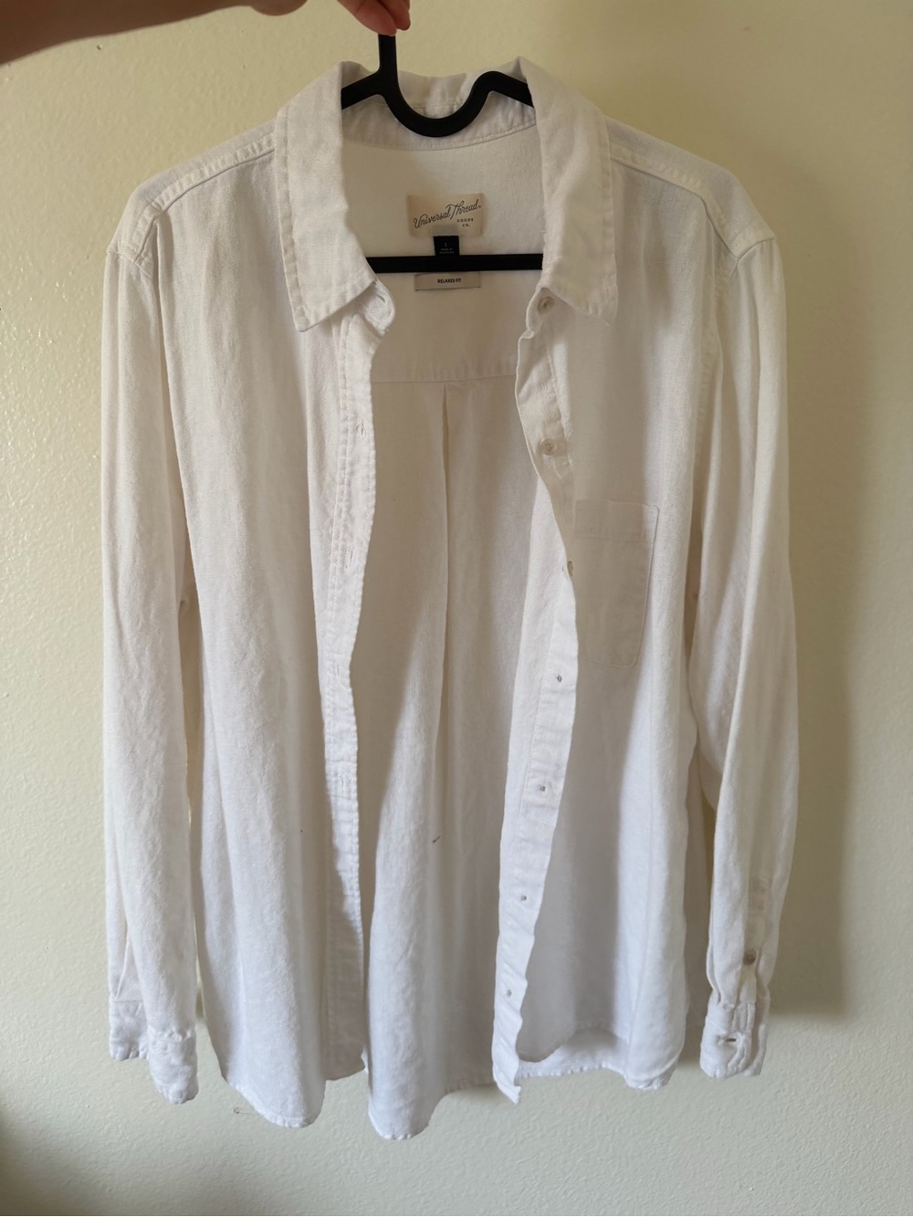 Universal Thread White Relaxed-Fit Shirt